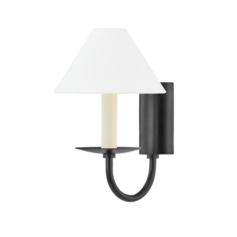 Lenore 1 Light Wall Sconce in Soft Black