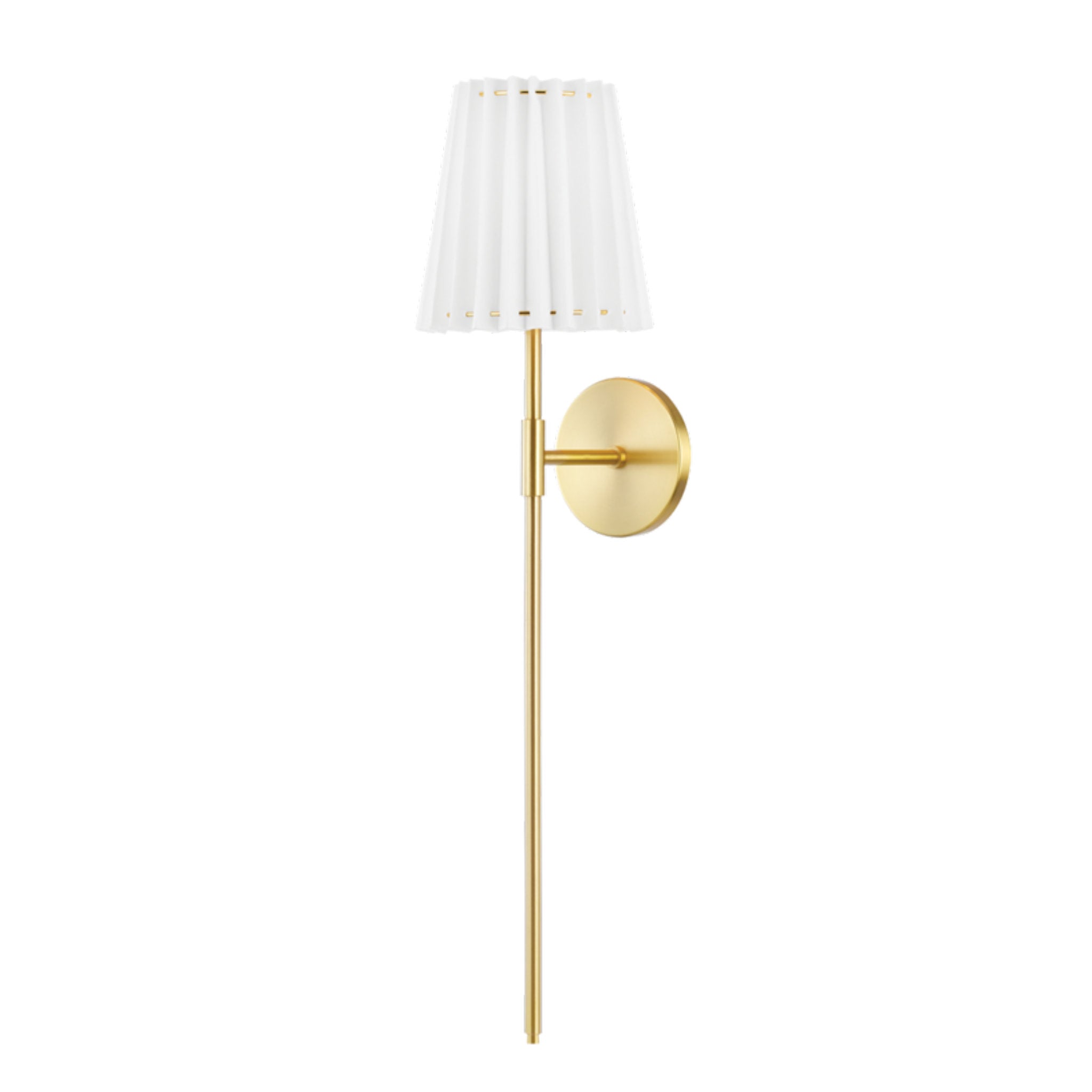 Demi 1 Light Wall Sconce in Aged Brass