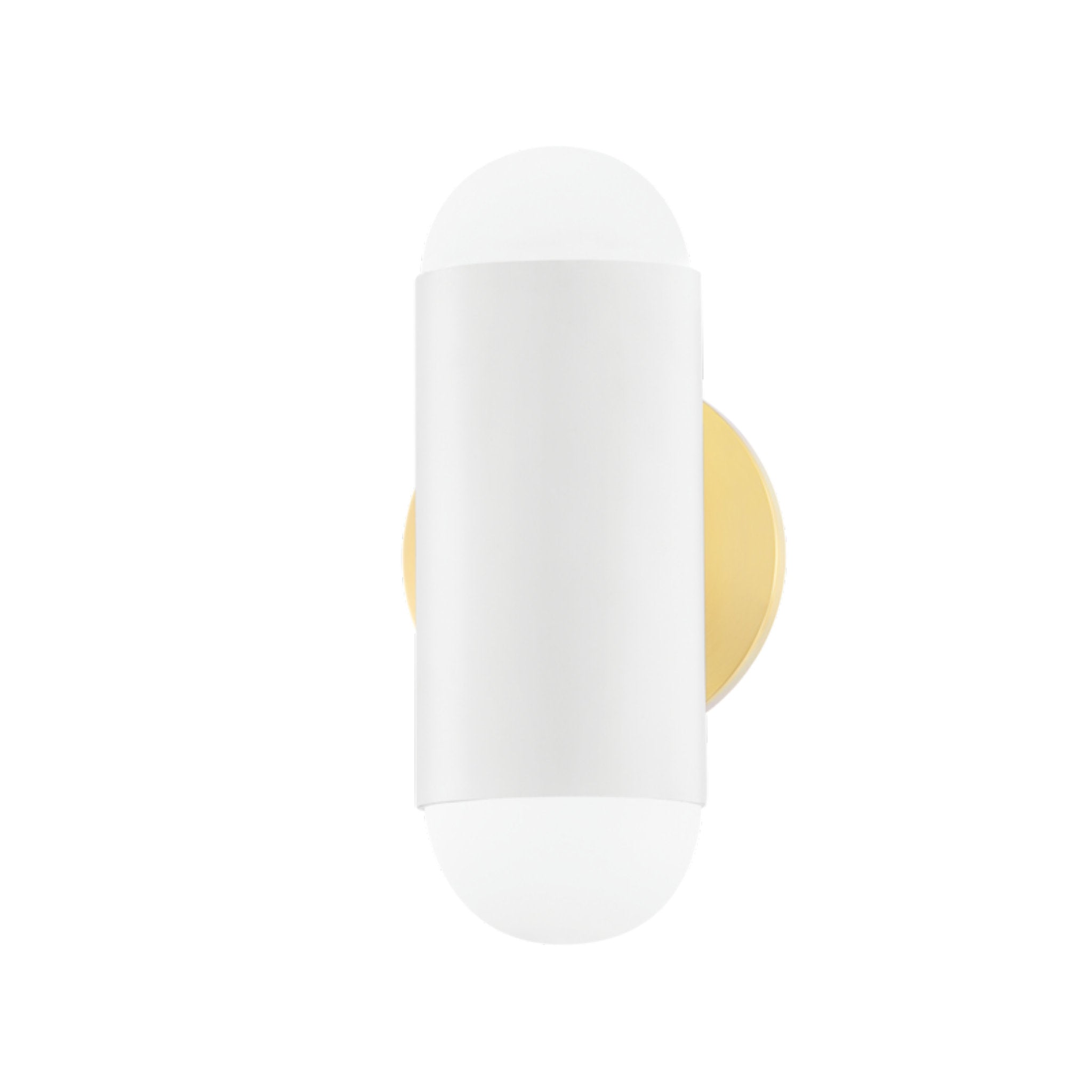 Kira 2-Light Wall Sconce in Aged Brass/Soft White Combo
