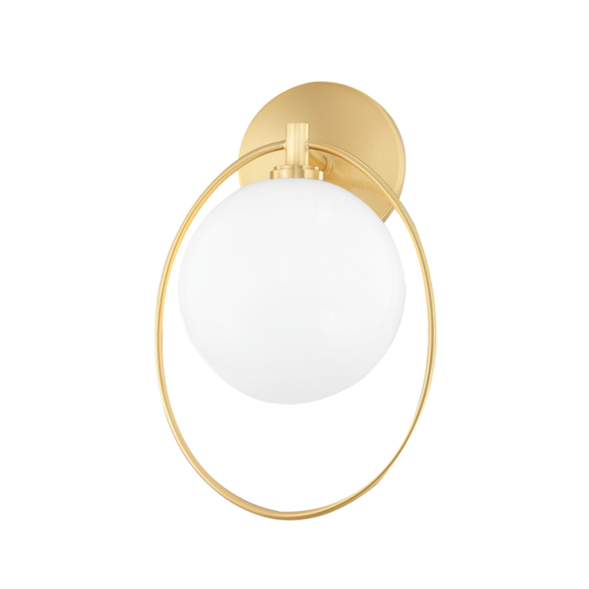 Babette 1 Light Wall Sconce in Aged Brass