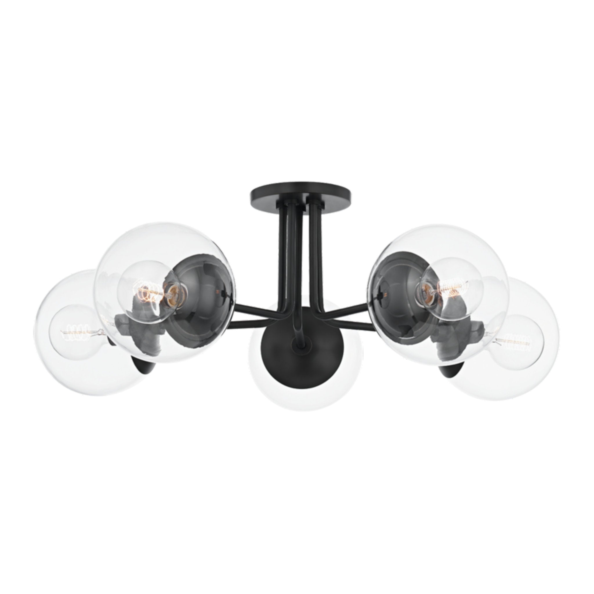 Meadow 5-Light Semi Flush in Old Bronze 30W x 10.5H