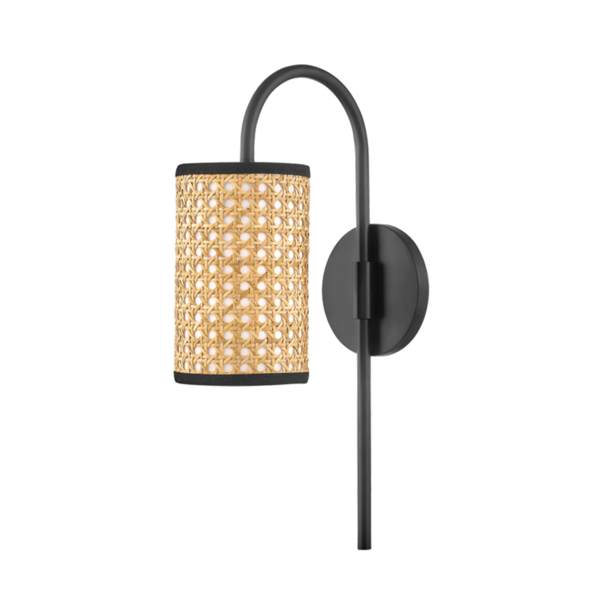 Dolores 1 Light Wall Sconce in Soft Black
