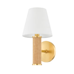 Amabella 1 Light Wall Sconce in Aged Brass