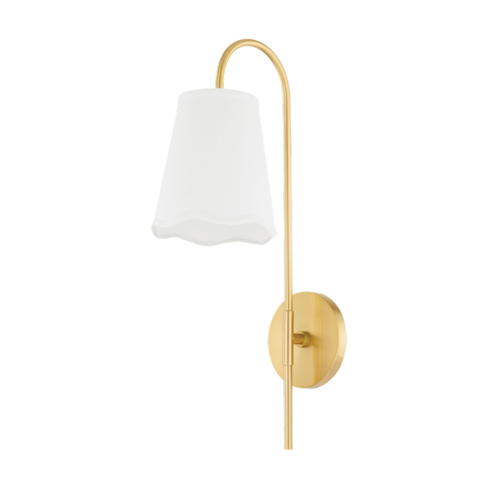 Dorothy 1-Light Wall Sconce in  Aged Brass 4.75L x 5.5W x 19.25H