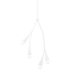Elsa 4 Light Pendant in Textured White by Eny Lee Parker