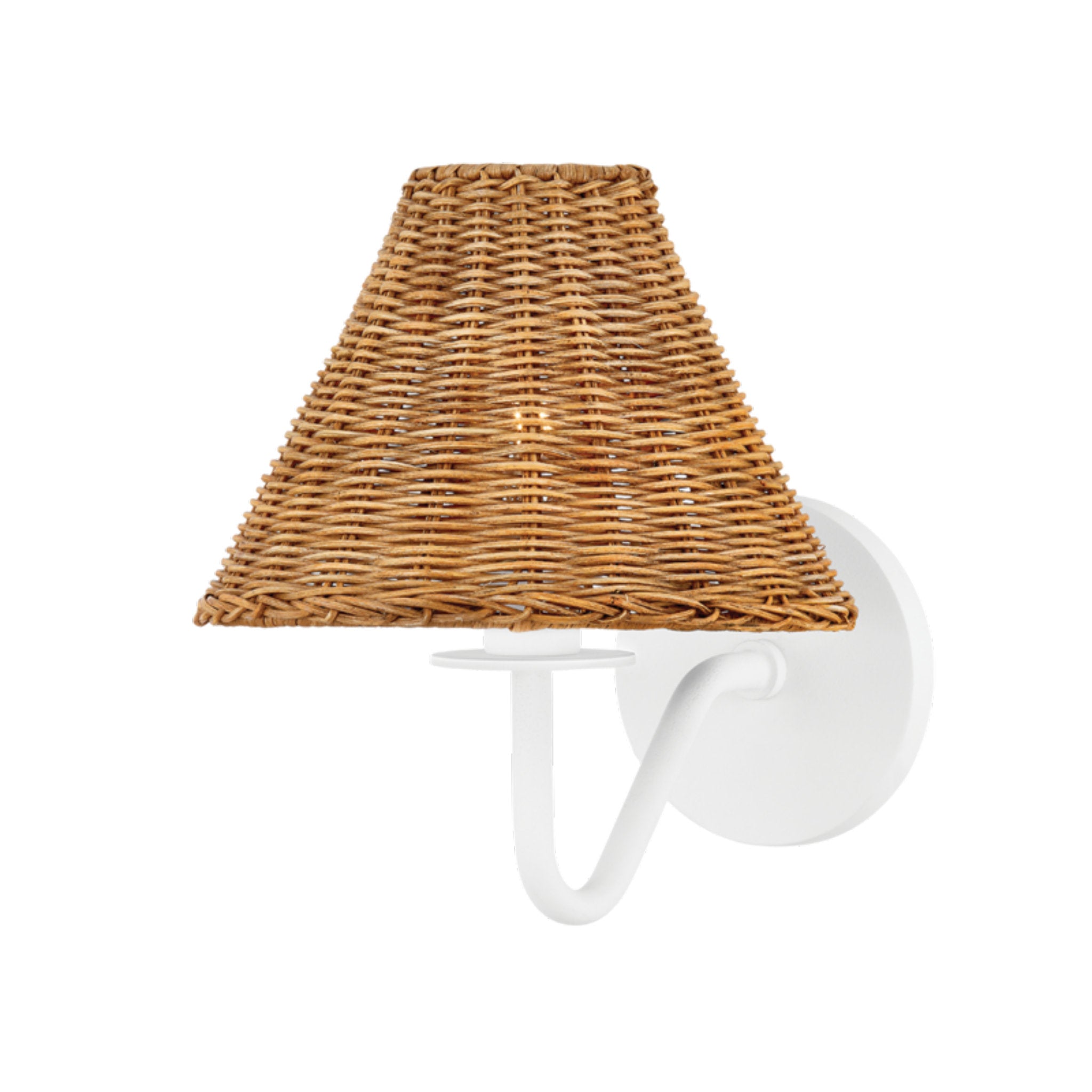 Issa 1-Light Wall Sconce in Texture White by Tali Roth 8W x 9.75H