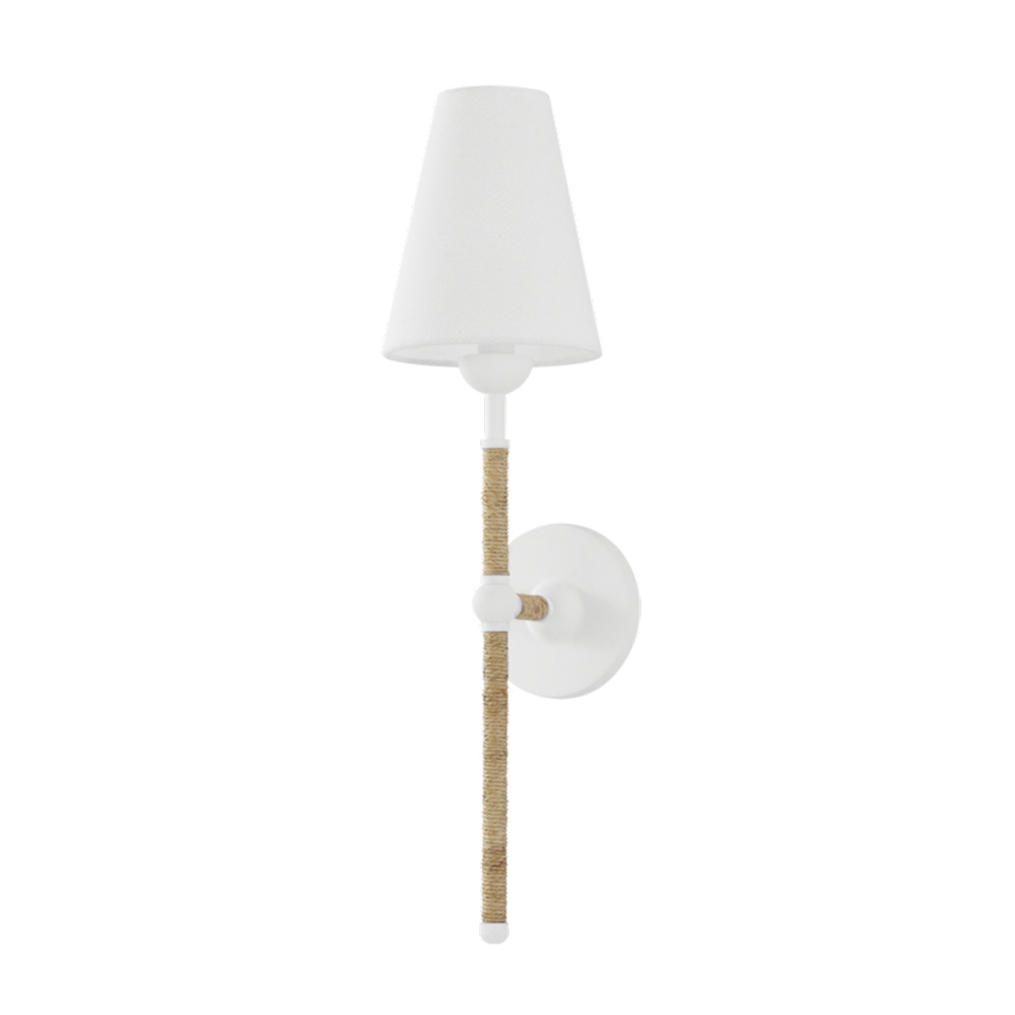 Mariana 1-Light Wall Sconce in  Textured White by  MEGAN MOLTEN 6.25L x 5.75W x 22.25H