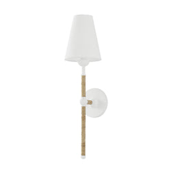Mariana 1 Light Wall Sconce in Textured White by Megan Molten
