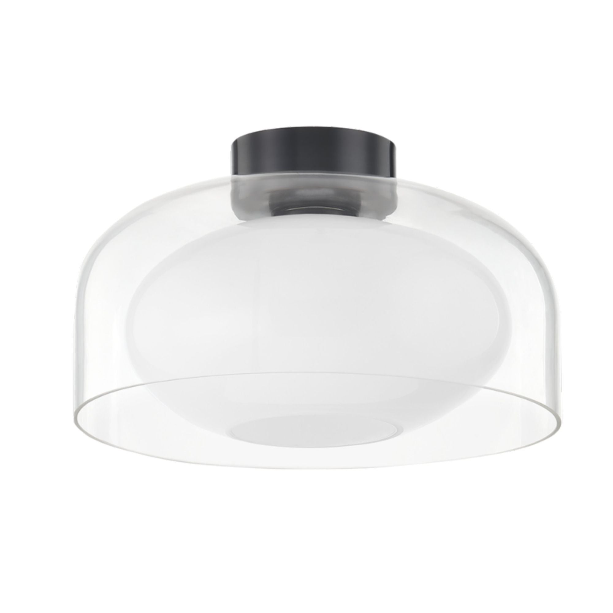 Giovanna 1-Light Flush Mount in  Old Bronze 12.25L x 14W x 8.25H