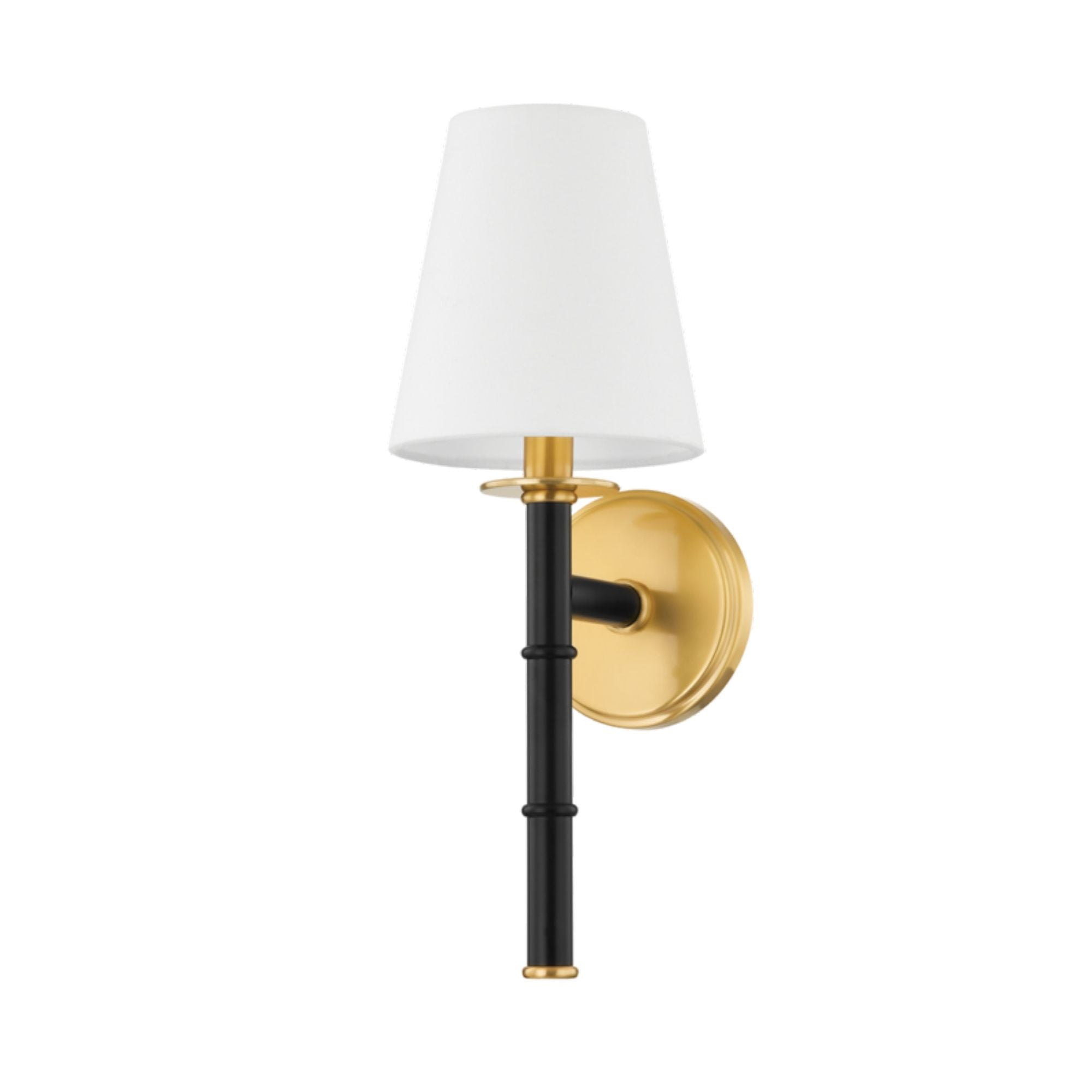 Banyan 1-Light Wall Sconce in  Aged Brass by  Ariel Okin 9.25L x 6W x 16.25H
