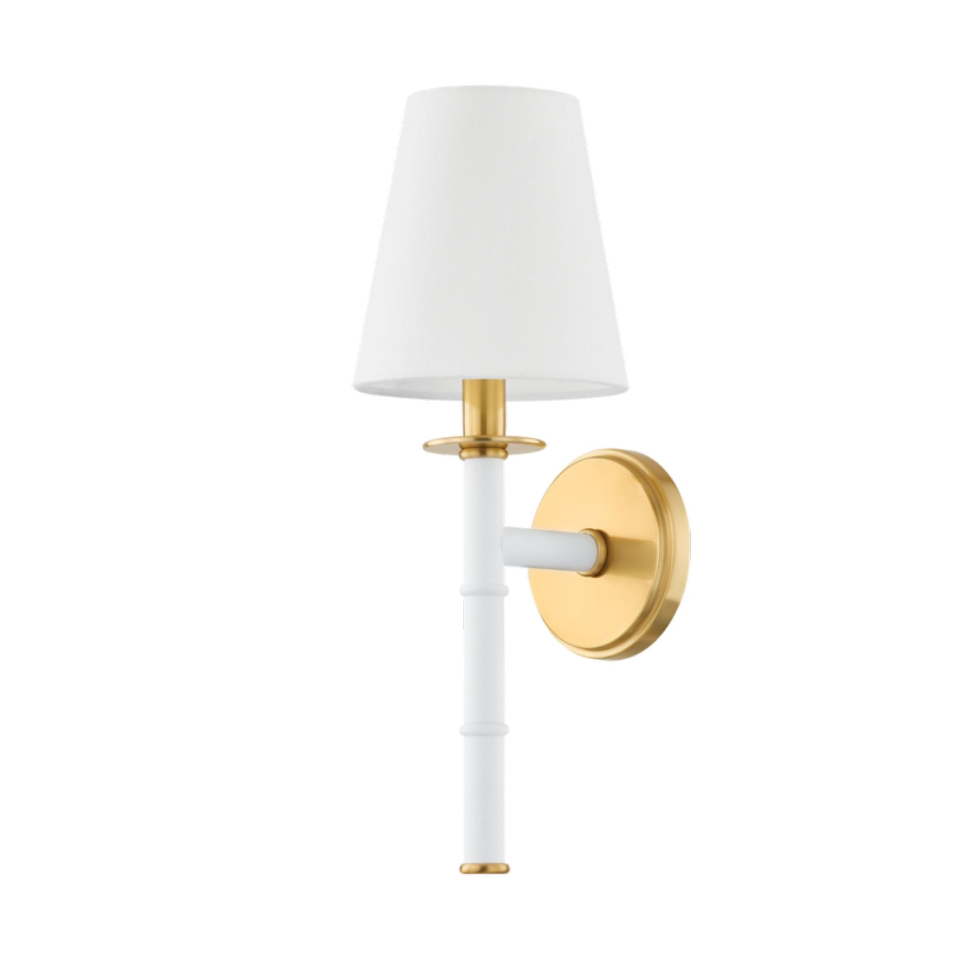 Banyan 1-Light Wall Sconce in Aged Brass by Ariel Okin 6W x 16.25H (Soft White)