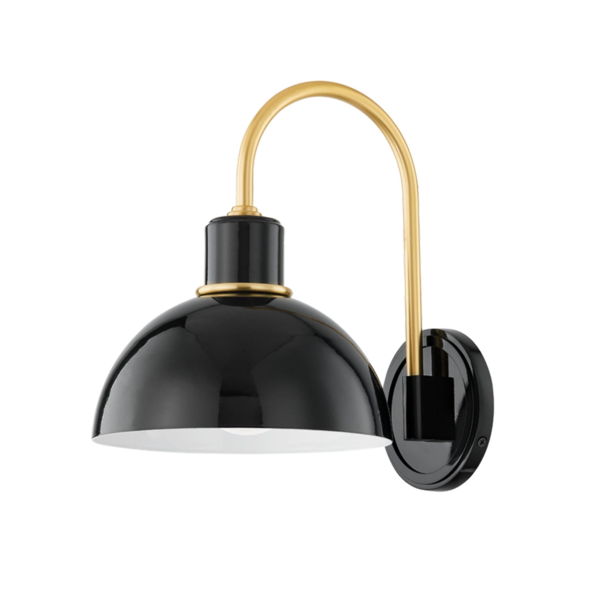 Camille 1-Light Wall Sconce in Aged Brass by Zio & Sons