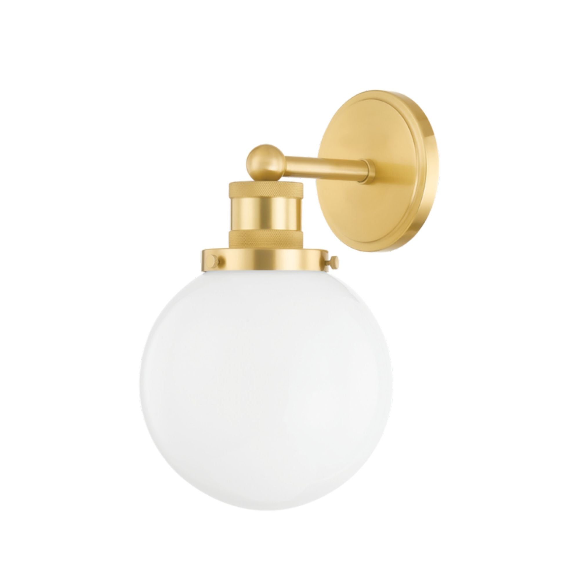 Beverly 1-Light Wall Sconce in Aged Brass by Zio & Sons