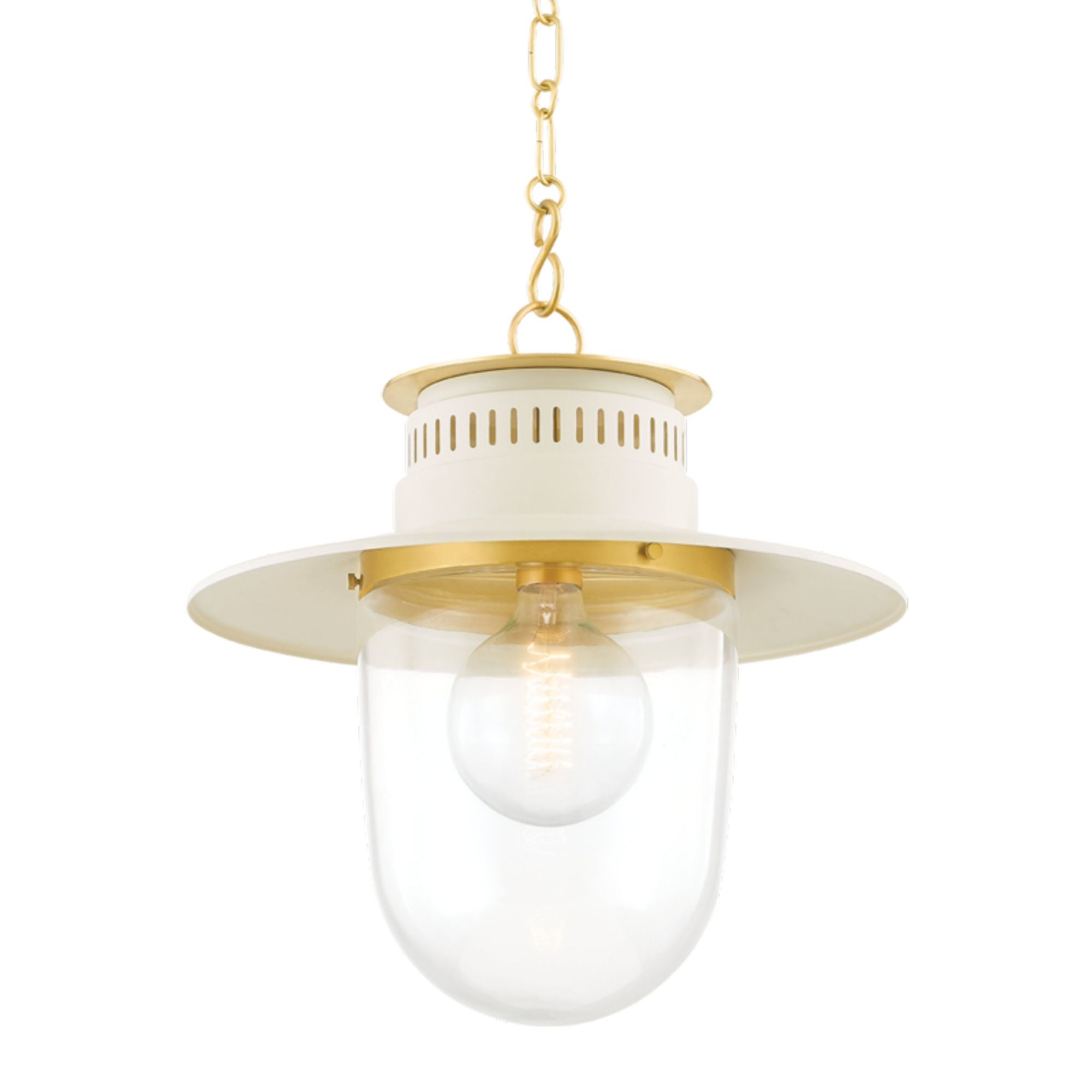 Nori 1-Light Pendant in Aged Brass by Zio & Sons 17W x 16.5H