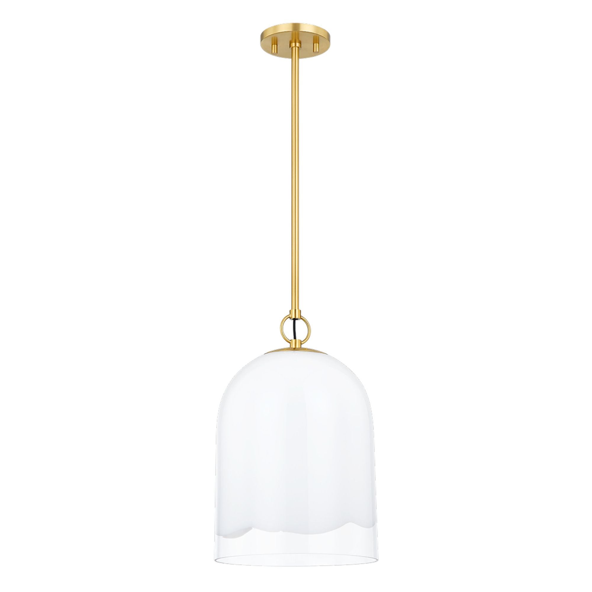LENNON 1-Light Pendant in Aged Brass