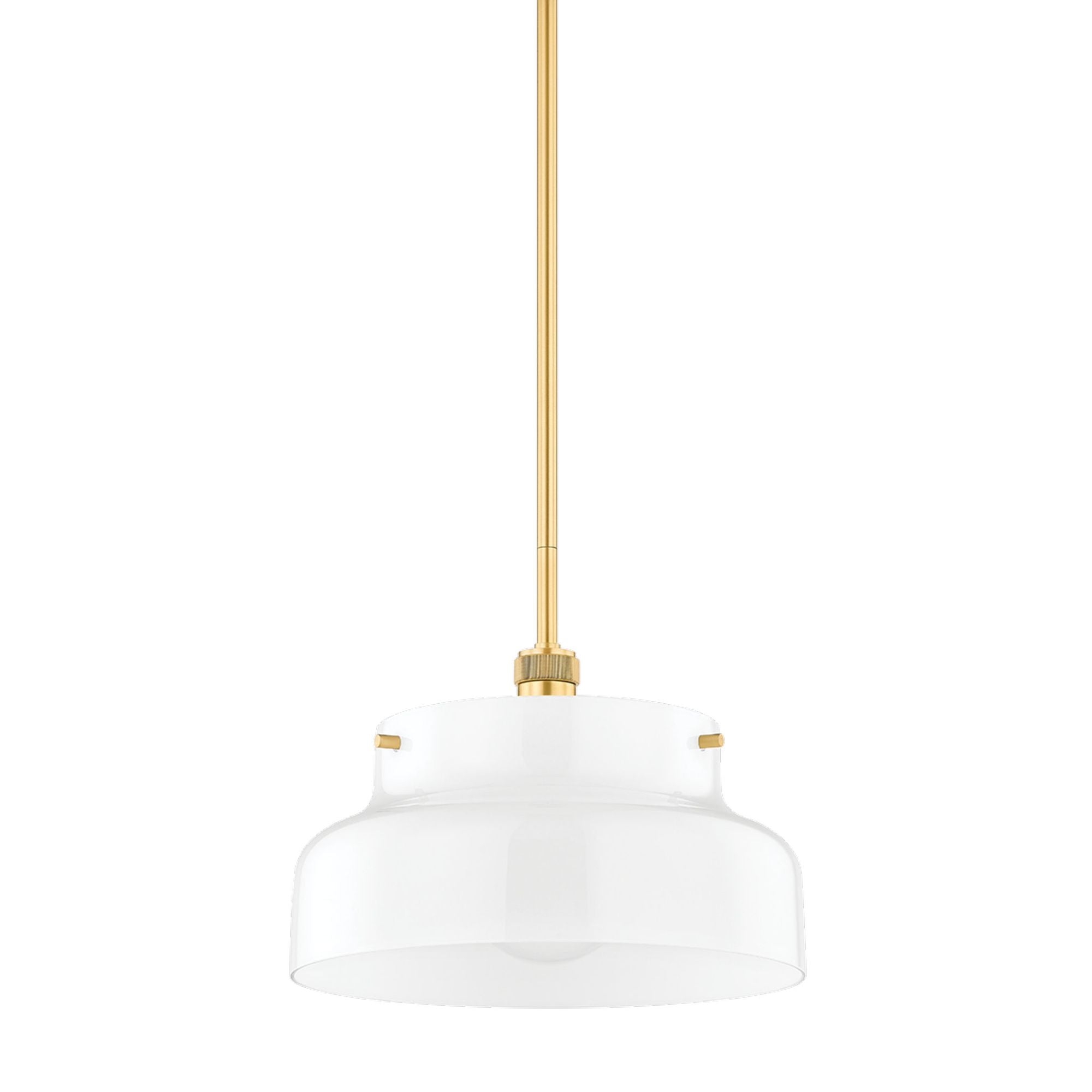 LUELLA 1-Light Pendant in  Aged Brass 24.5L x 15W x 9.75H