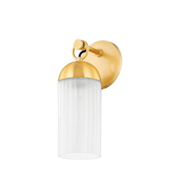 Emory 1 Light Wall Sconce in Aged Brass