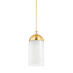 Emory 1 Light Pendant in Aged Brass