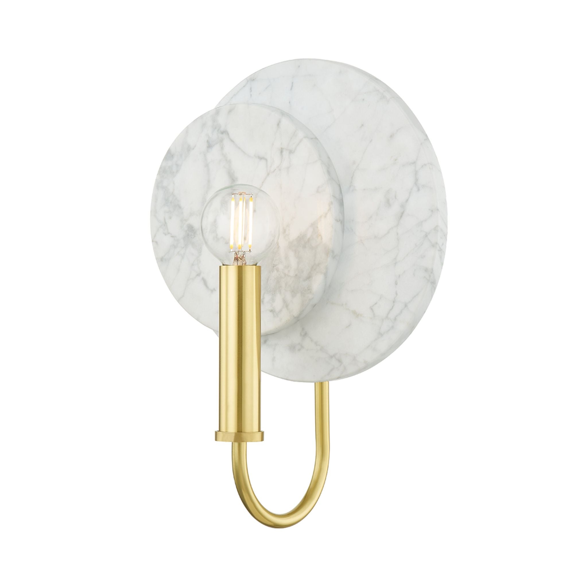 TULA 1-Light Wall Sconce in  Aged Brass 6L x 8.5W x 11.5H