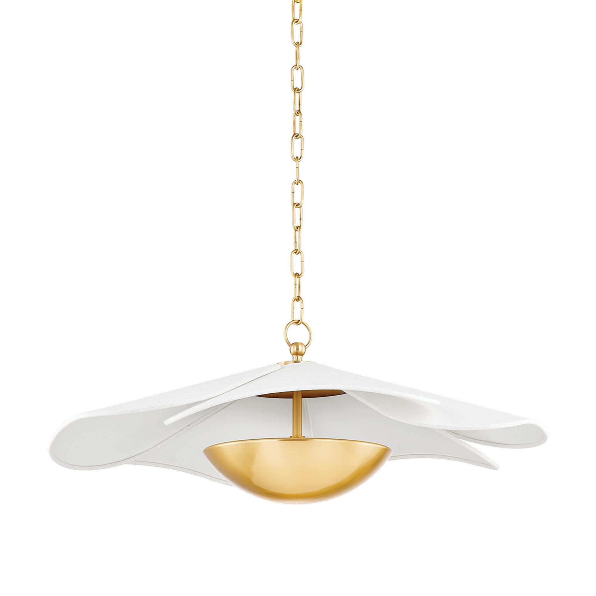 MADELINE 1-Light Pendant in  Aged Brass by  Home Ec. 24L x 24.75W x 9.75H