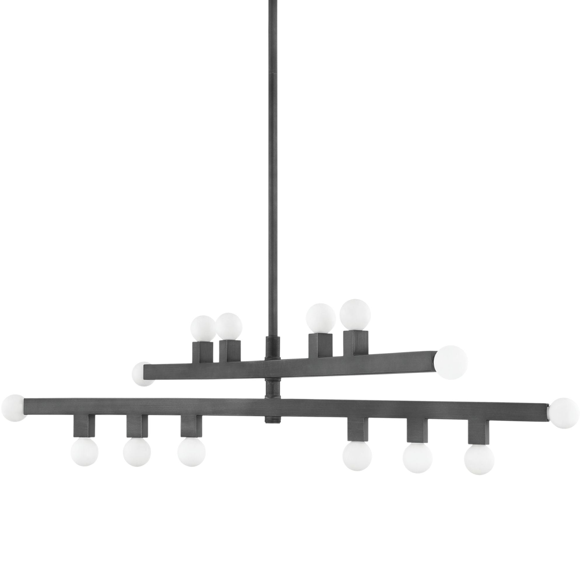SUTTER 14-Light Chandelier in  Graphite by  The Lifestyled Co 30L x 40.75W x 10.5H