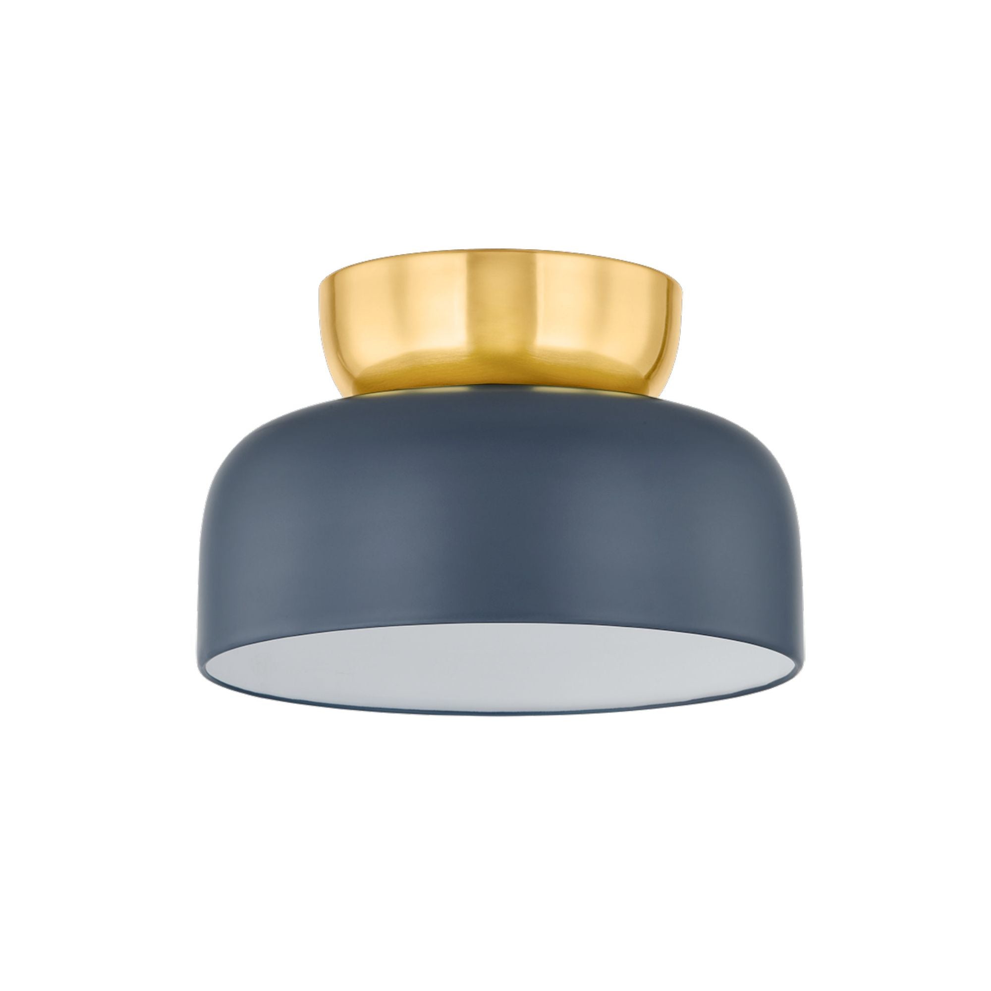 Batya 1-Light Flush Mount in Aged Brass by Zoe Feldman 13W x 8.75H