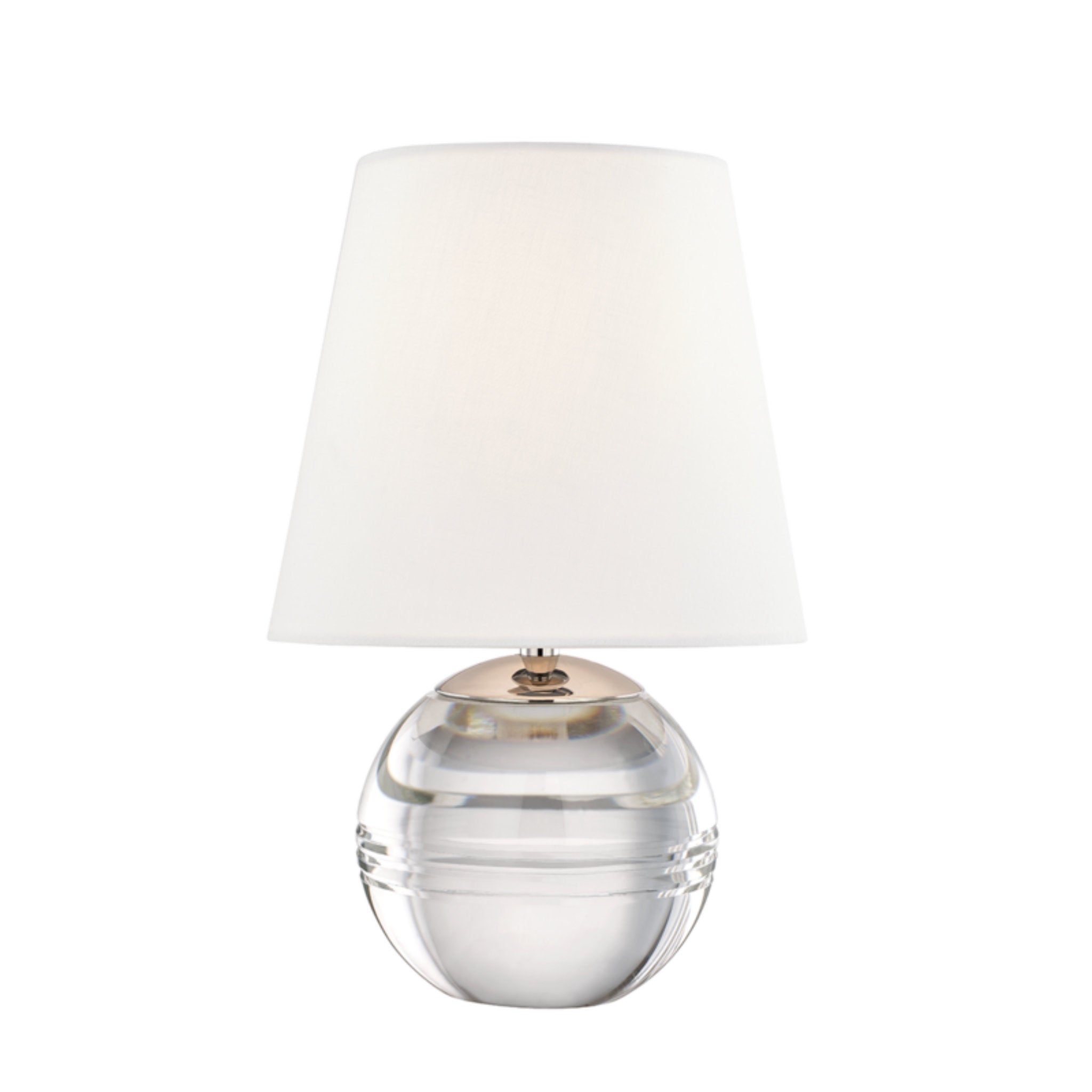 Nicole 1-Light Table Lamp in Polished Nickel