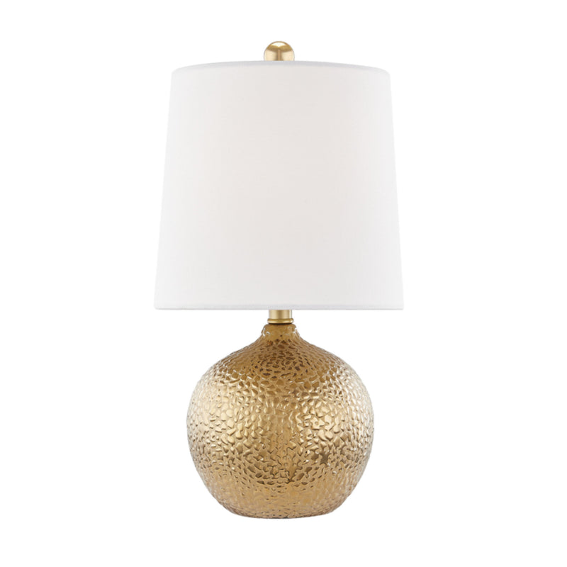 Heather 1 Light Table Lamp in Gold