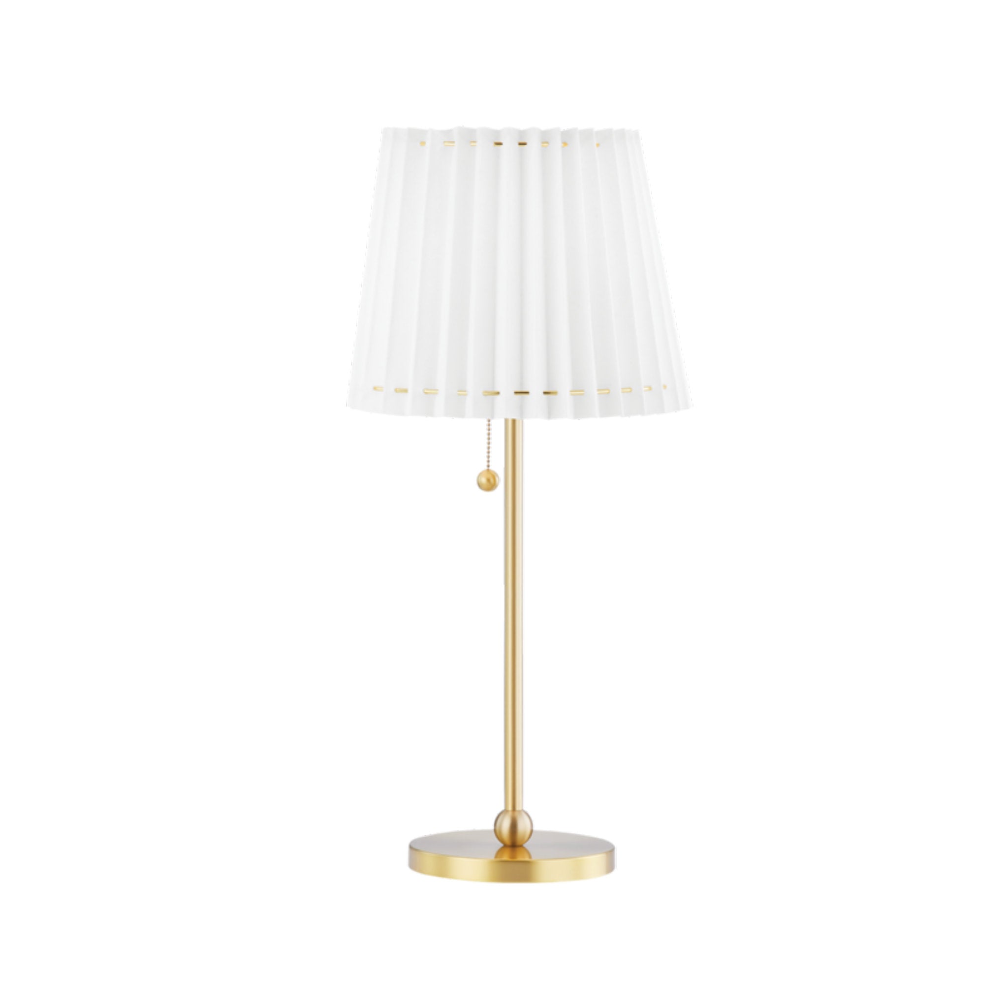 Demi 1 Light Table Lamp in Aged Brass
