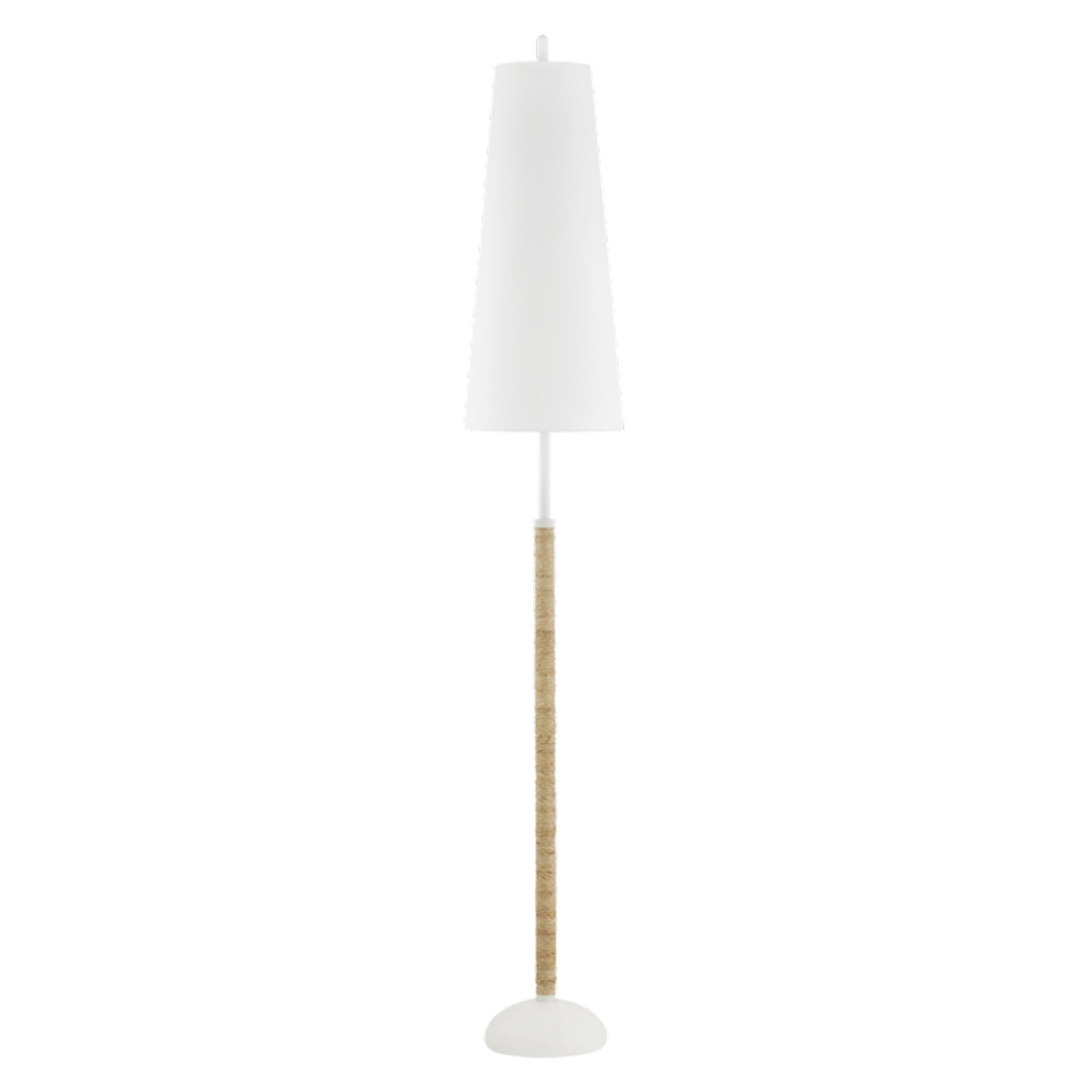 Mariana 2-Light Floor Lamp in Textured White by Megan Molten