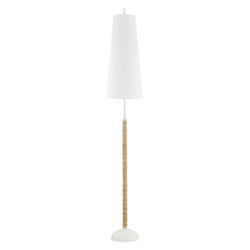 Mariana 2 Light Floor Lamp in Textured White by Megan Molten