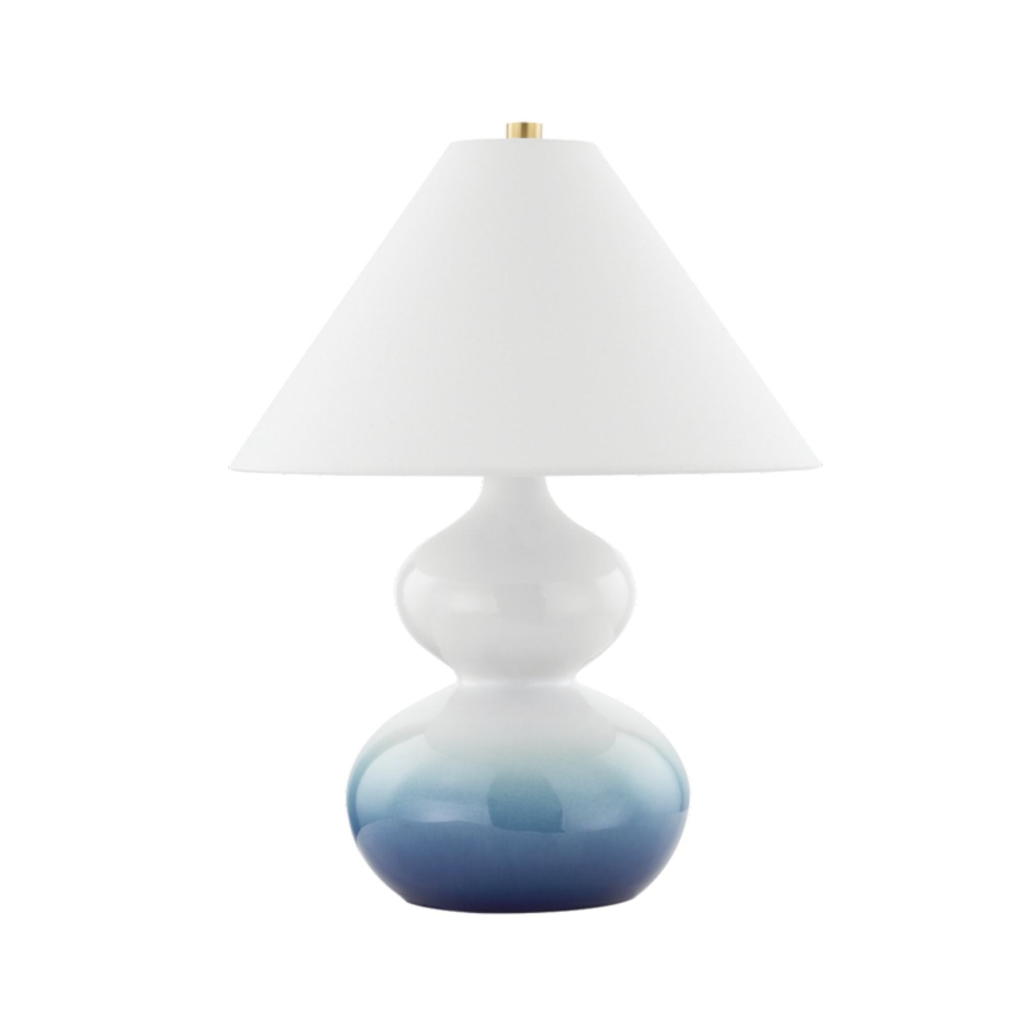 Aimee 1-Light Table Lamp in  Aged Brass by  Ariel Okin 16.93L x 16W x 21.25H