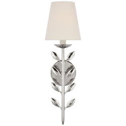 Julie Neill Avery 20" Sconce Polished Nickel with Linen Shade