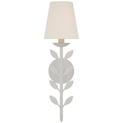 Julie Neill Avery 20" Sconce Plaster White with Linen Shade