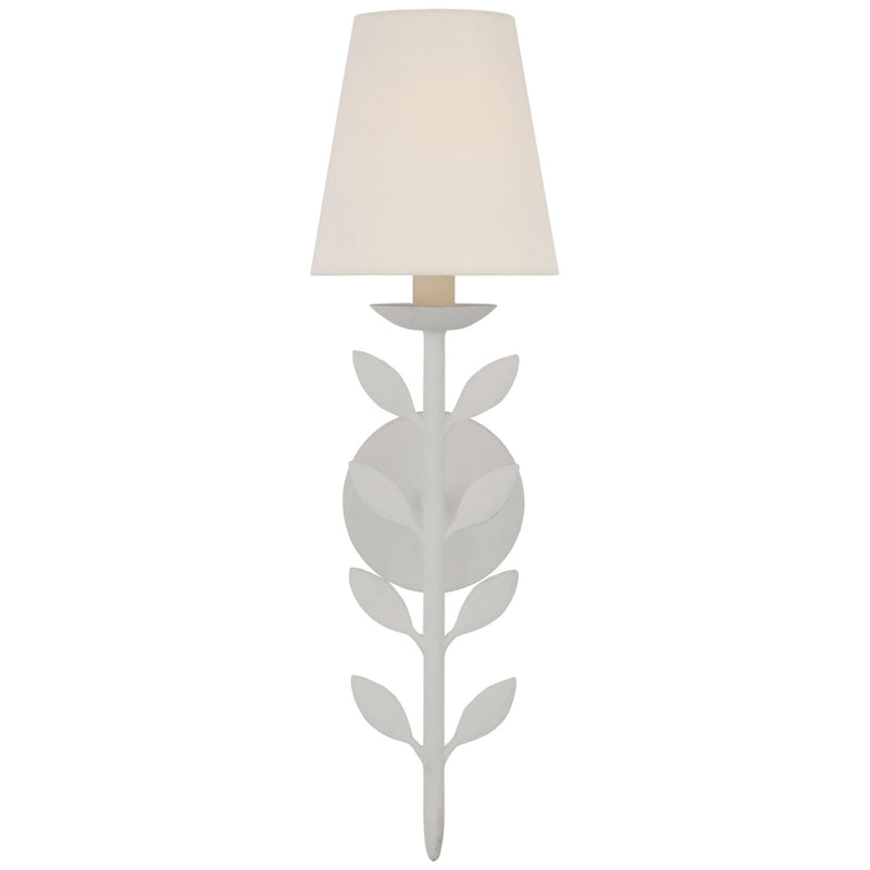 Julie Neill Avery 20" Sconce Plaster White with Linen Shade