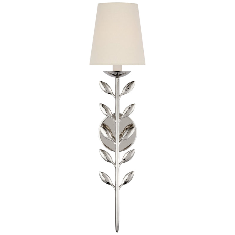 Julie Neill Avery 26" Sconce Polished Nickel with Linen Shade