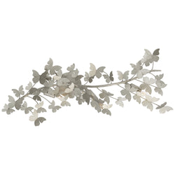 Julie Neill Farfalle Large Sconce in Burnished Silver Leaf