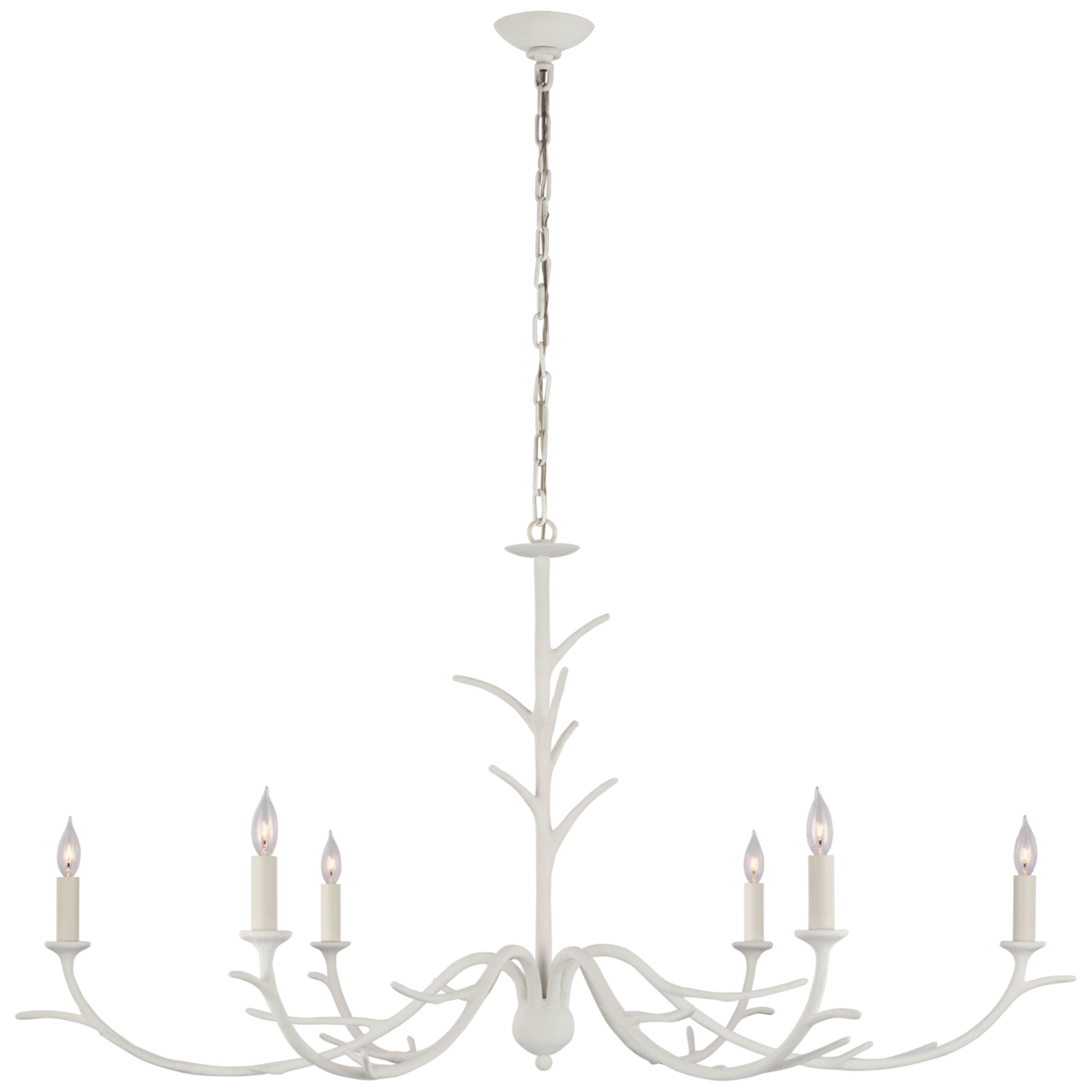 Julie Neill Iberia Large Chandelier in Plaster White Ceiling Light W57" x H30"
