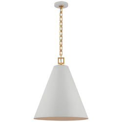 Julie Neill Theo 21" Pendant in Soft White and Gild