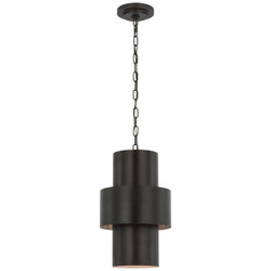 Julie Neill Chalmette 11" Layered Pendant in Aged Iron