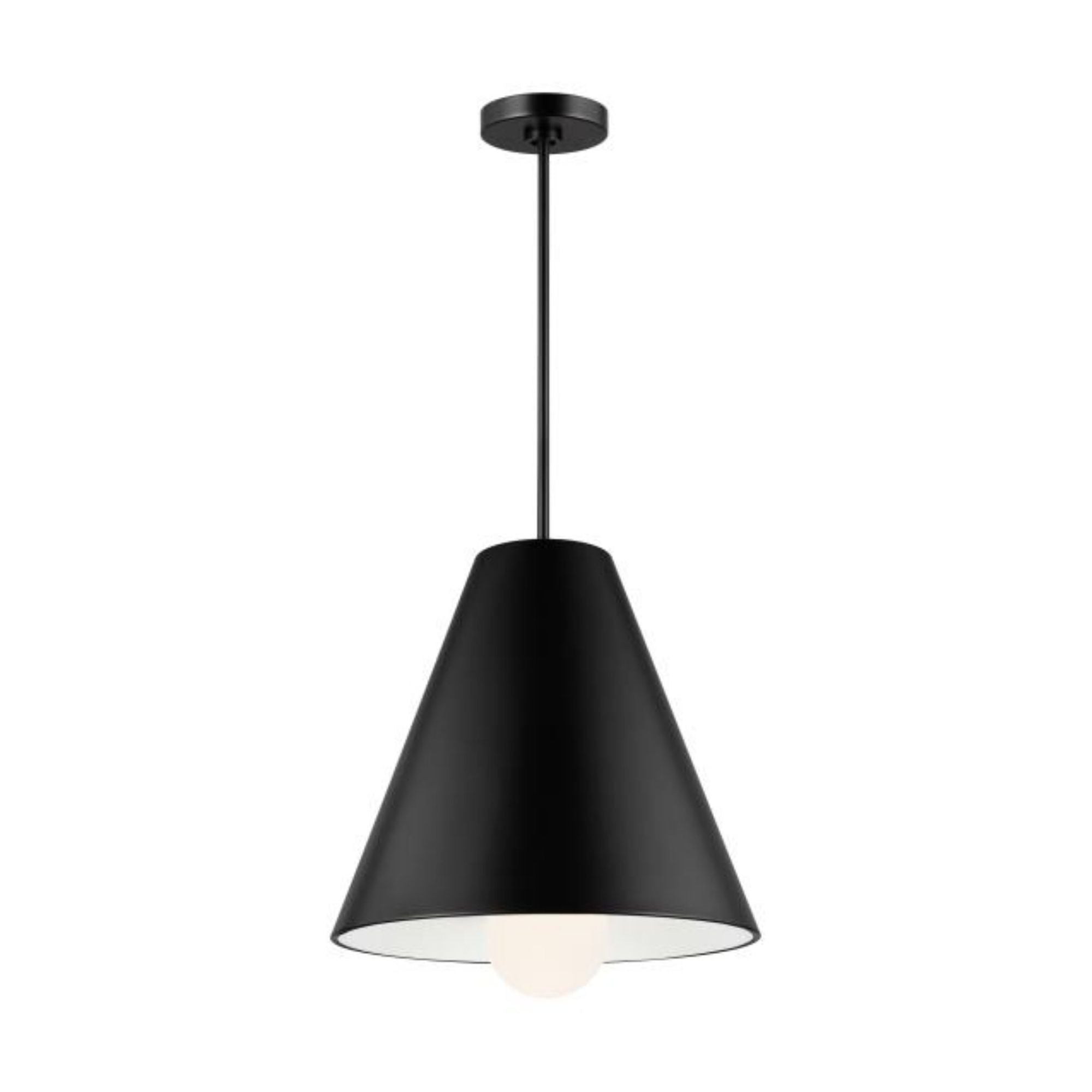 Joni Pendant Line-Voltage Pendants/Suspension 1-Light LED 3000K Matte Black by Sean Lavin