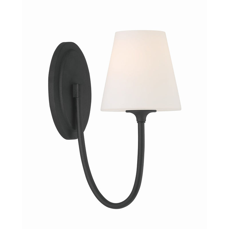 Juno 1 Light Black Forged Wall Mount