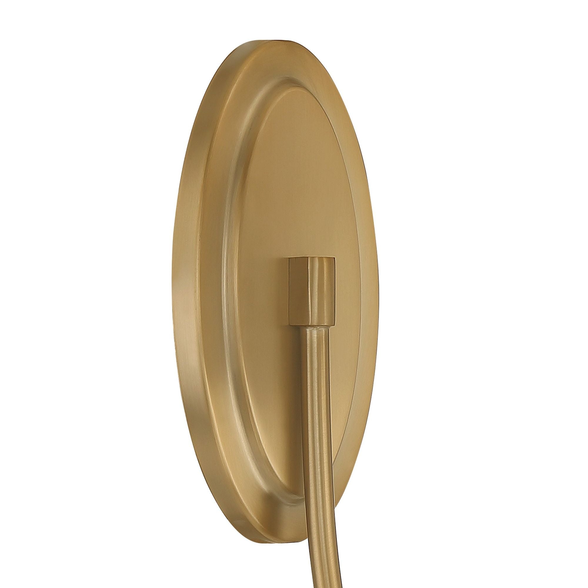 Juno 1 Light Vibrant Gold Sconce Glass Shade 6"W x 13"H x 10.25"D