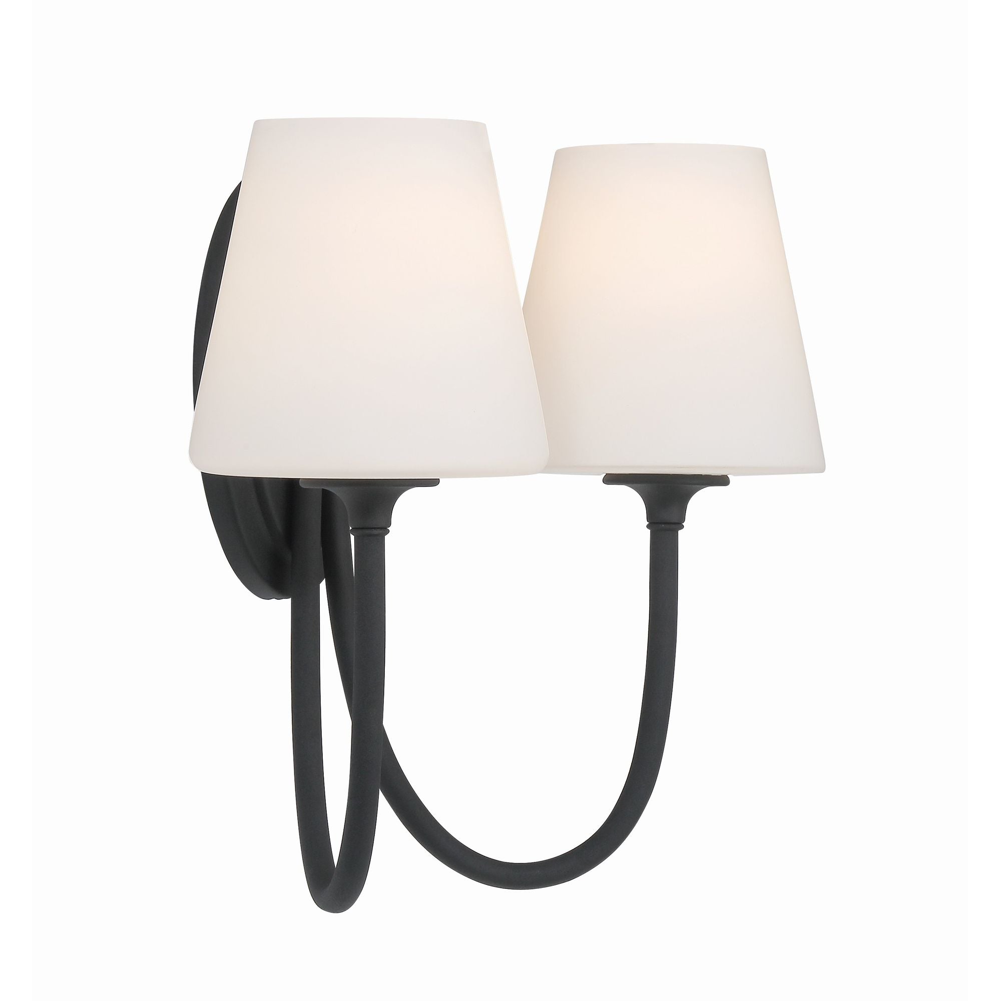 Juno 15'' Black Forged Sconce Black 15"W x 13"H x 8.5"D