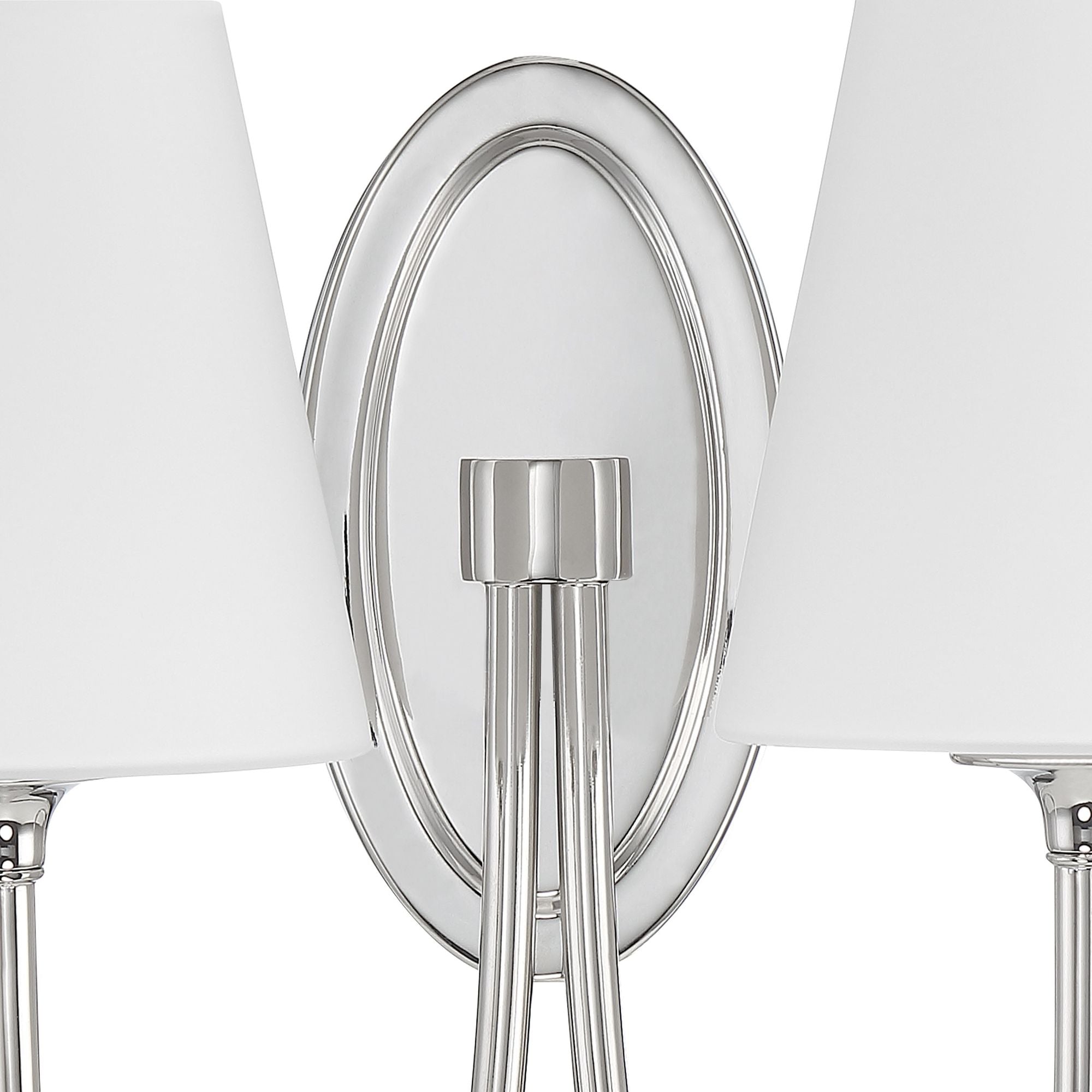Juno 2 Light Polished Nickel Sconce Glass Shade 15"W x 13"H x 8.5"D