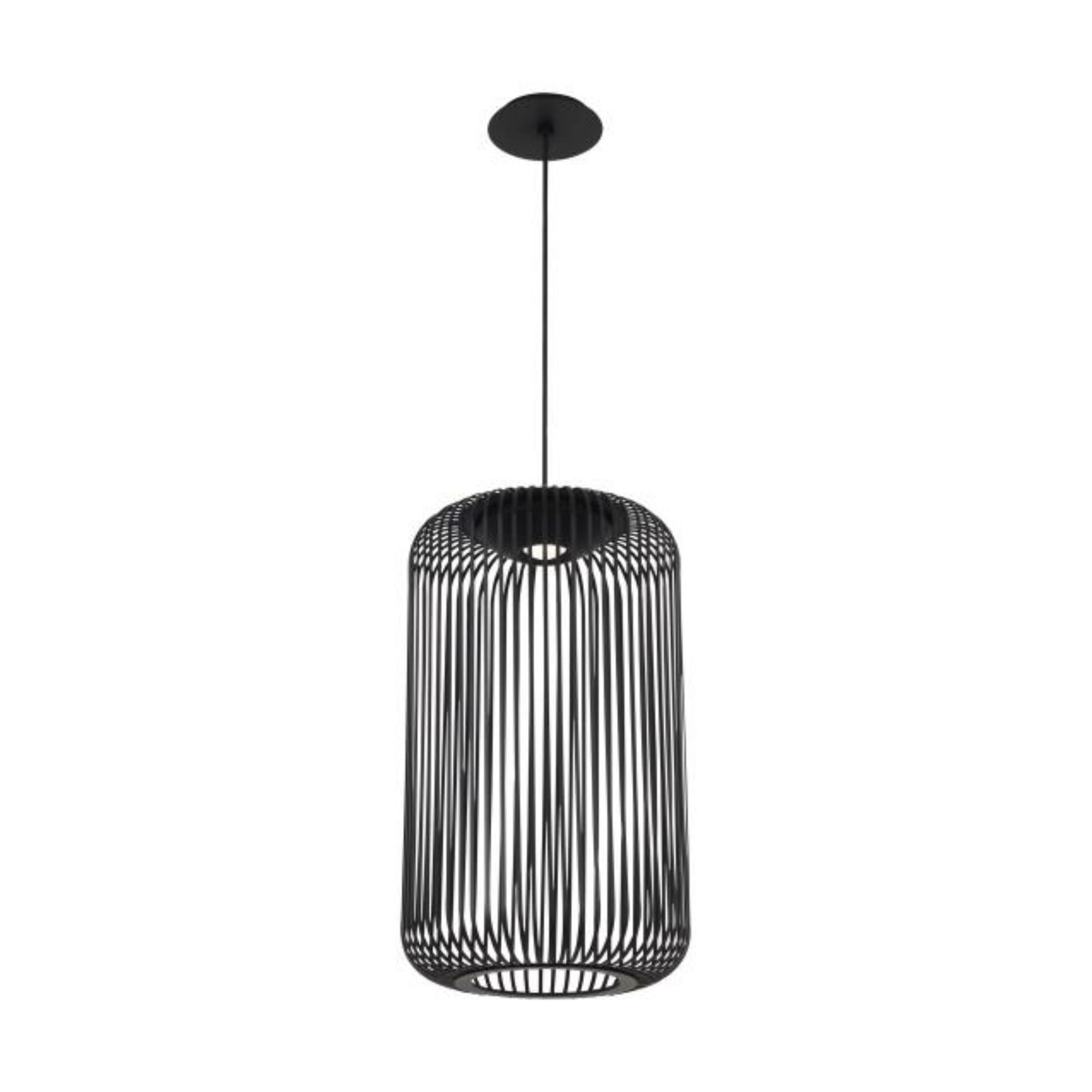 Kai 1 Pendant Line-Voltage Pendants/Suspension 1-Light LED 3000K Nightshade Black by Sean Lavin