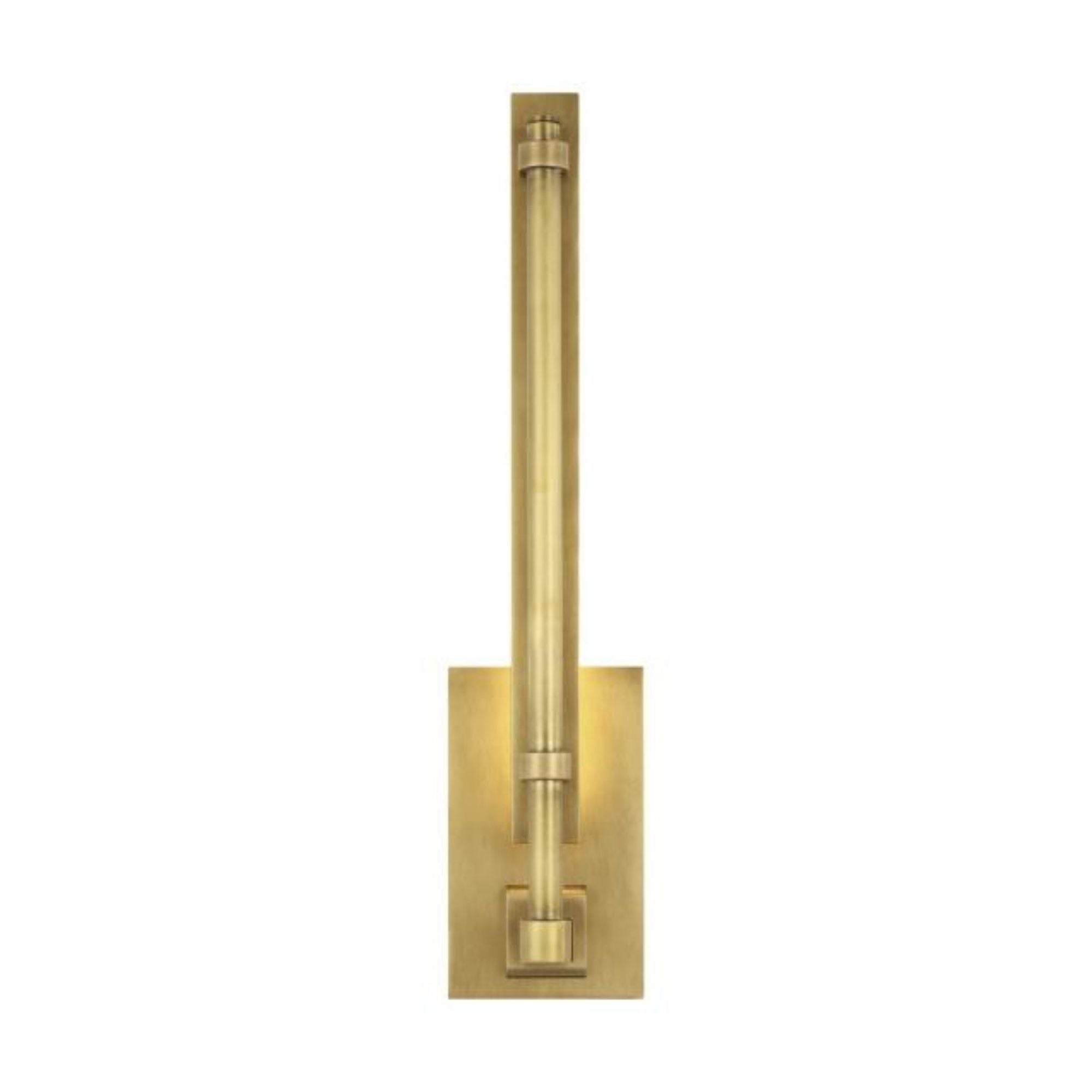 Kal Small Sconce Bath Collection 1-Light LED 3000K Natural Brass by Sean Lavin