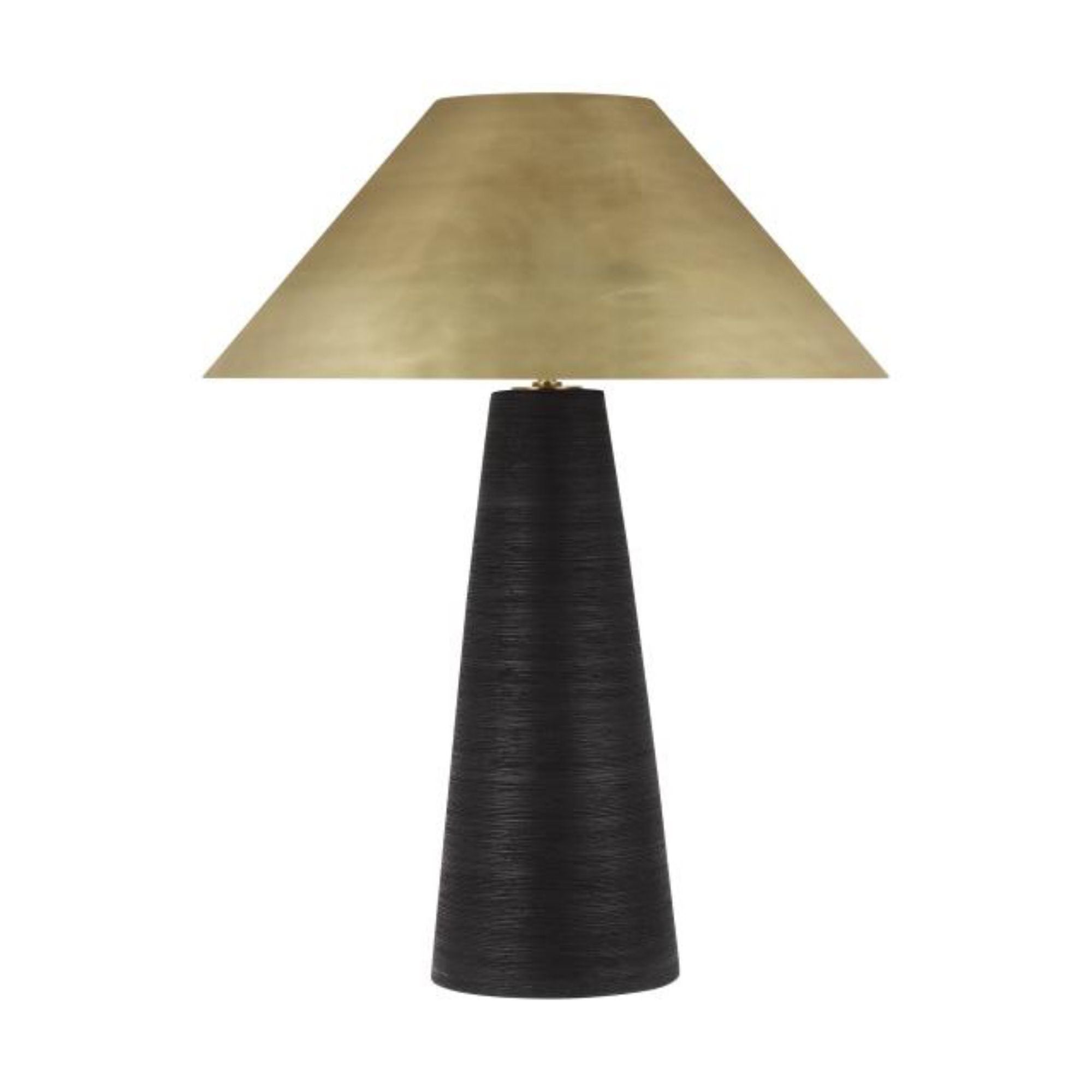 Karam Large Table Lamp 2-Light LED 3000K Natural Brass by Sean Lavin