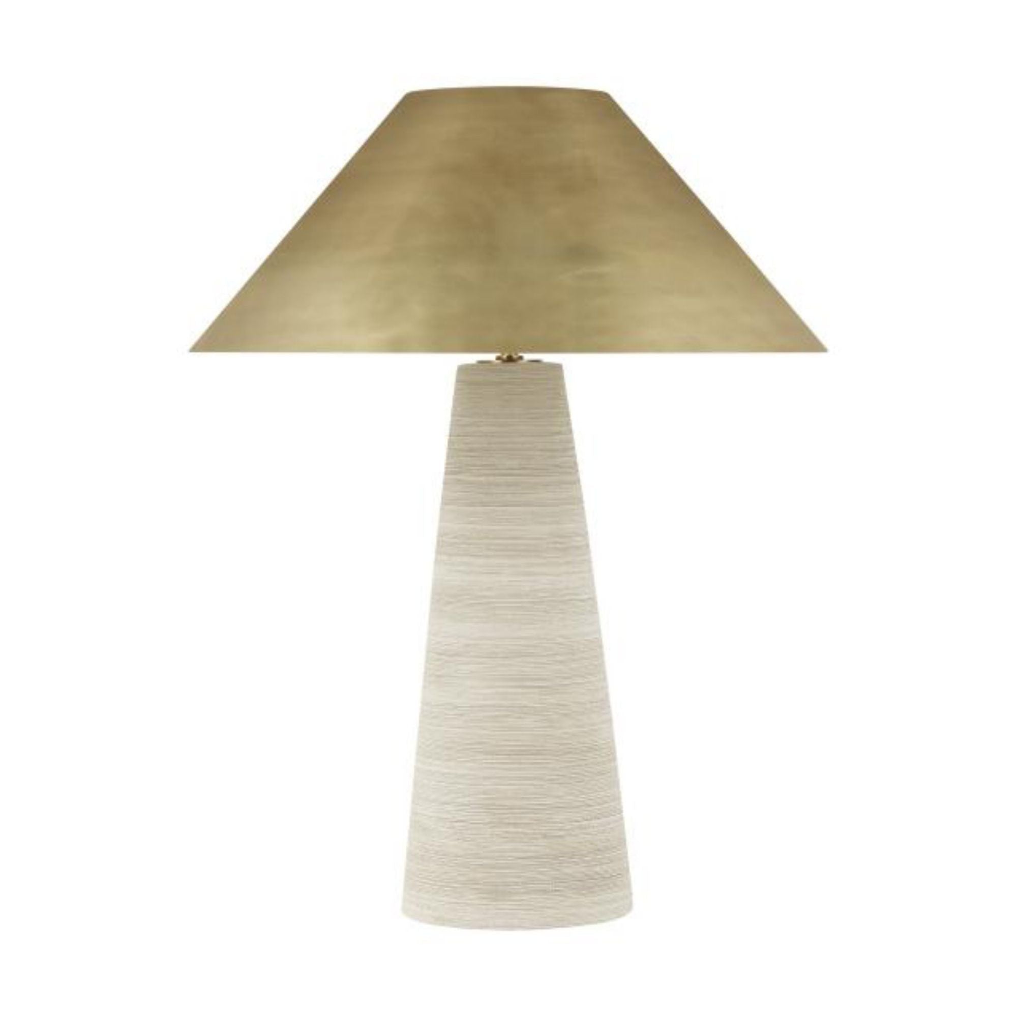 Karam Large Table Lamp 2-Light LED 3000K Natural Brass by Sean Lavin