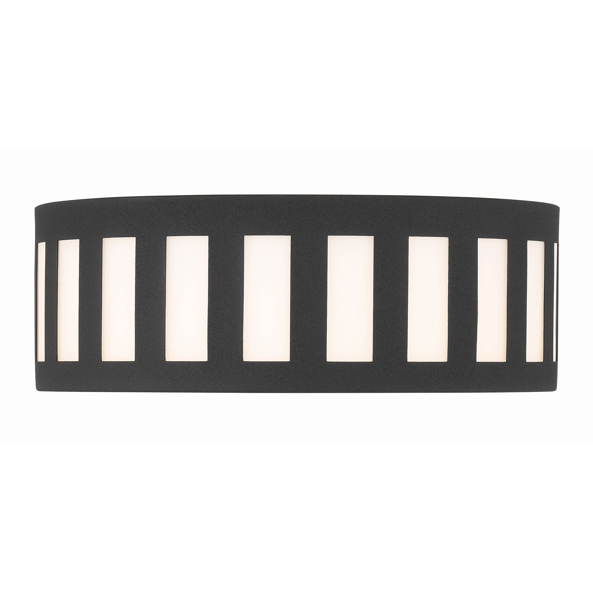 Kendal 3 Light Black Forged Flush Mount 14"W x 5"H x 14"D